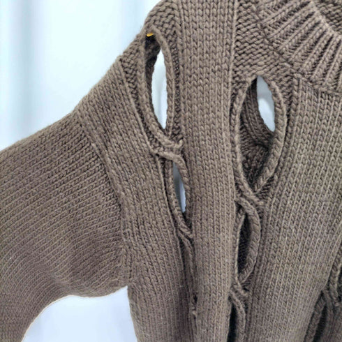 マウジー moussy CUT OUT DESIGN KINT カット アウト デザイン ニット レディース FREE