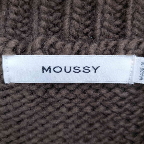 マウジー moussy CUT OUT DESIGN KINT カット アウト デザイン ニット レディース FREE