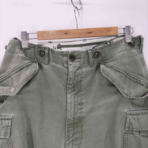 ユーエスアーミー U.S. ARMY 50S TROUSERS SHELL FIELD M-1951 M-51 VIDAL ALVAREZ & CO PRENTICE ジップ コットンサテン フィールド カーゴ パンツ 1951年製 メンズ REGUAR SM