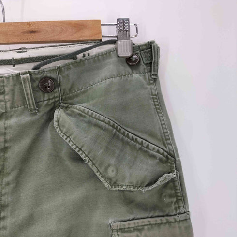 ユーエスアーミー U.S. ARMY 50S TROUSERS SHELL FIELD M-1951 M-51 VIDAL ALVAREZ & CO PRENTICE ジップ コットンサテン フィールド カーゴ パンツ 1951年製 メンズ REGUAR SM