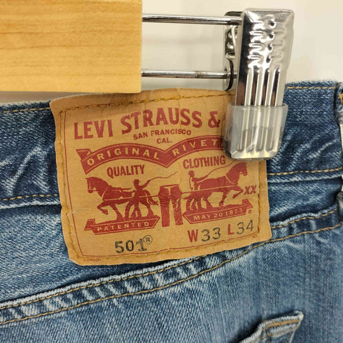 リーバイス Levis 501 ボタン裏4384刻印 ボタンフライ ストレート デニムパンツ メンズ W33 L34