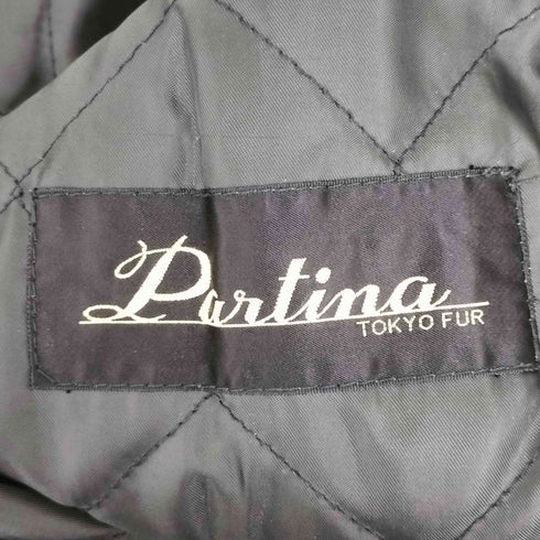 パルティーナ PARTINA 裏地キルティングジップアップレザージャケット メンズ JPN:L
