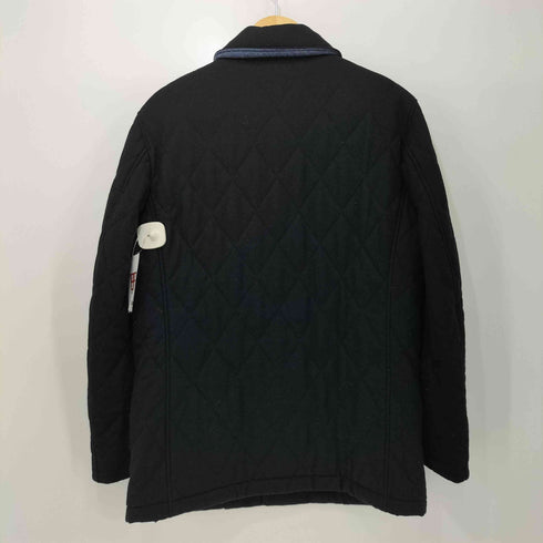 ランバンオンブルー LANVIN en Bleu チンストラップ 丸襟 キルティング ジャケット メンズ