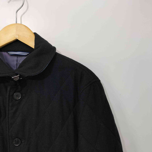 ランバンオンブルー LANVIN en Bleu チンストラップ 丸襟 キルティング ジャケット メンズ