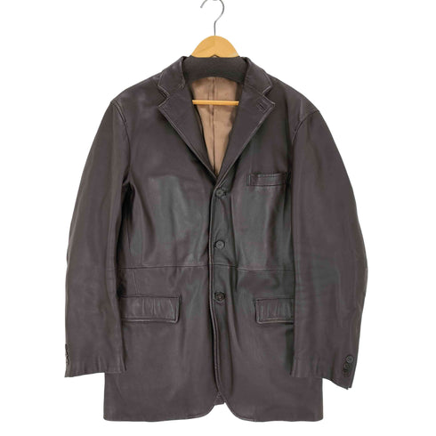 クリスチャンオジャール CHRISTIAN AUJARD 裏地ペイズリー シープレザーテーラードジャケット メンズ LL