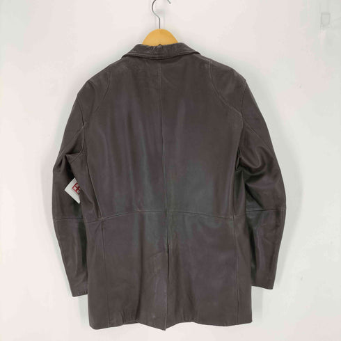 クリスチャンオジャール CHRISTIAN AUJARD 裏地ペイズリー シープレザーテーラードジャケット メンズ LL