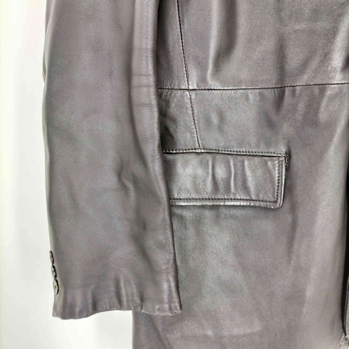 クリスチャンオジャール CHRISTIAN AUJARD 裏地ペイズリー シープレザーテーラードジャケット メンズ LL