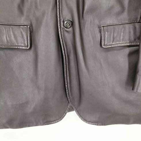 クリスチャンオジャール CHRISTIAN AUJARD 裏地ペイズリー シープレザーテーラードジャケット メンズ LL