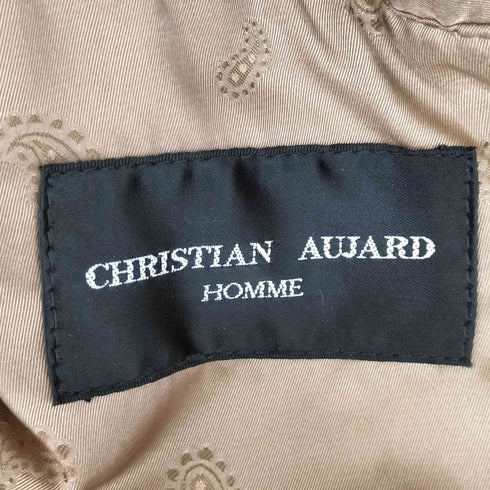 クリスチャンオジャール CHRISTIAN AUJARD 裏地ペイズリー シープレザーテーラードジャケット メンズ LL