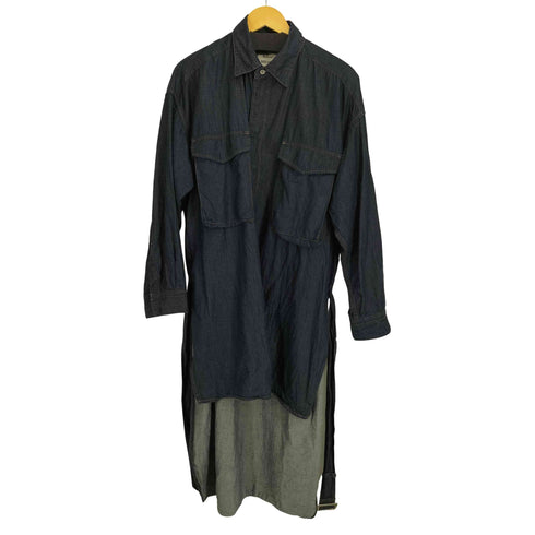 メゾンミハラヤスヒロ Maison MIHARA YASUHIRO L/S デニム シャツワンピース レディース 46