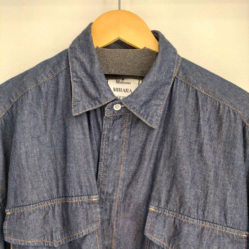 メゾンミハラヤスヒロ Maison MIHARA YASUHIRO L/S デニム シャツワンピース レディース 46