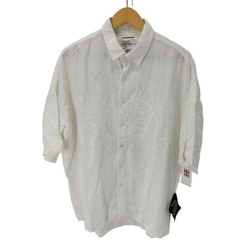 シャリーフ SHAREEF フロントフラワー エンブロイダリー レーヨン 半袖シャツ 花刺繍 メンズ JPN:1