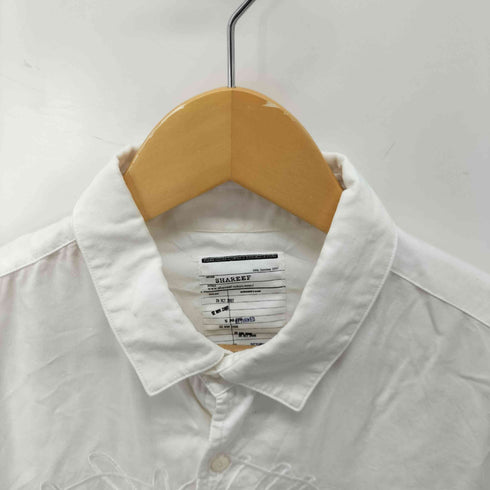 シャリーフ SHAREEF フロントフラワー エンブロイダリー レーヨン 半袖シャツ 花刺繍 メンズ JPN:1