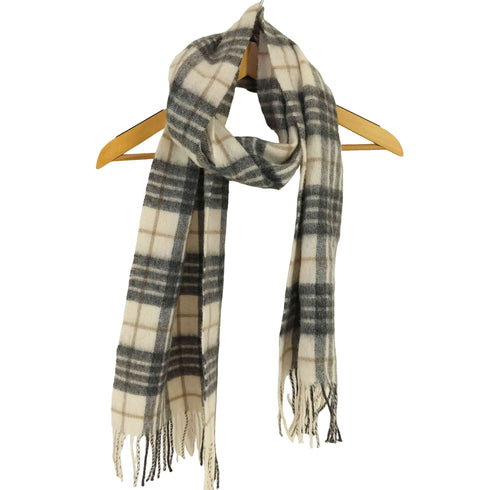 ボルサリーノ Borsalino ウール チェック マフラー メンズ