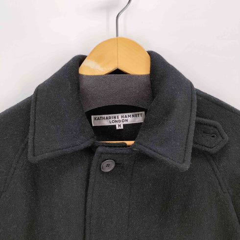 キャサリンハムネットロンドン KATHARINE HAMNETT LONDON ウールナイロン比翼ステンカラーコート メンズ import:M