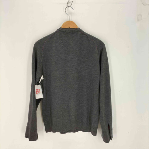 バーバリーブラックレーベル BURBERRY BLACK LABEL ロゴ刺繍ウールニット メンズ JPN:3