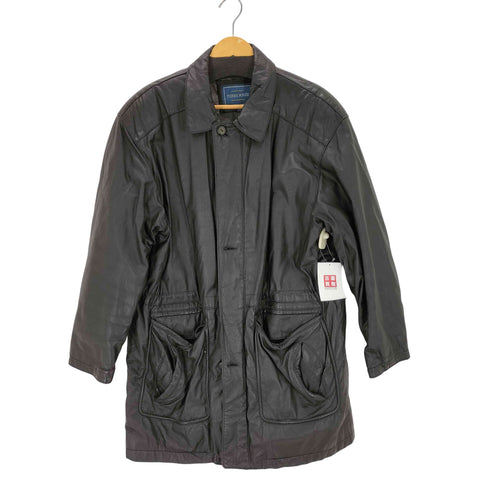 PIERRE BONEE ジップアップカウレザーコート メンズ LL