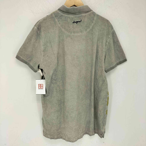 デシグアル Desigual 総柄 デザイン ポロシャツ メンズ import:XL