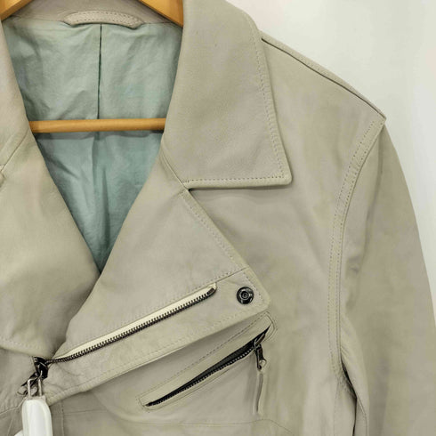 ピーエスポールスミス PS Paul Smith ラムレザー ダブルライダースジャケット メンズ import:L