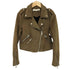 ザラ ZARA フェイクスエード 短丈 ライダースジャケット レディース import:S