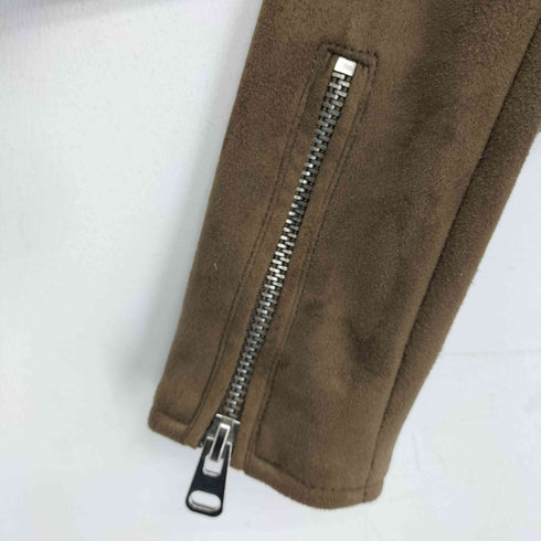 ザラ ZARA フェイクスエード 短丈 ライダースジャケット レディース import:S