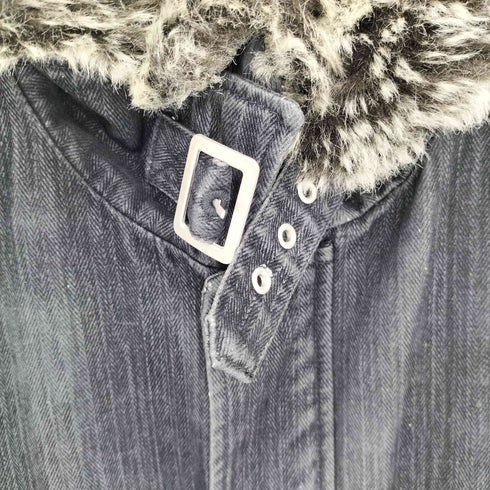 LAFORM フェイクファー ヘリンボーン柄 スリム コート Y2K メンズ import:M