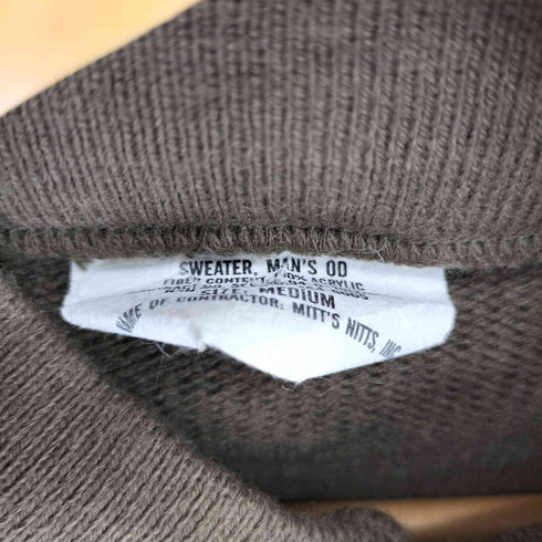 ユーエスアーミー U.S. ARMY 90s 米軍 ミリタリー 5ボタン ヘンリーネック ニット メンズ import:M