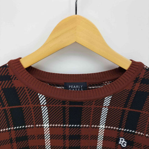 パーリーゲイツ PEARLY GATES 23AW ロゴワッペン クルーネックニット メンズ 5