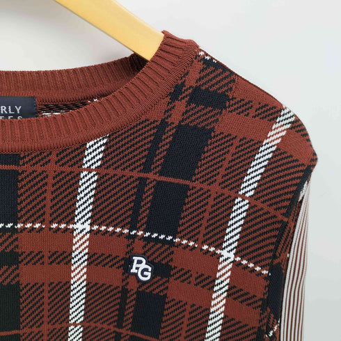 パーリーゲイツ PEARLY GATES 23AW ロゴワッペン クルーネックニット メンズ 5