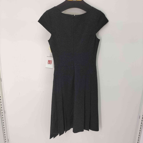 アンタイトル UNTITLED ウールアンゴラ ウエストリボン プリーツワンピース レディース import:M