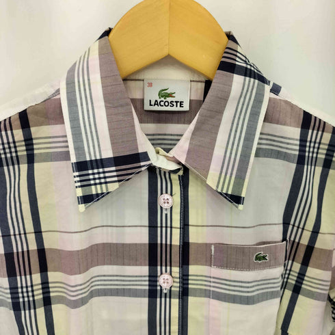 ラコステ LACOSTE ワニ刺繍ロゴ シャツワンピース レディース 38