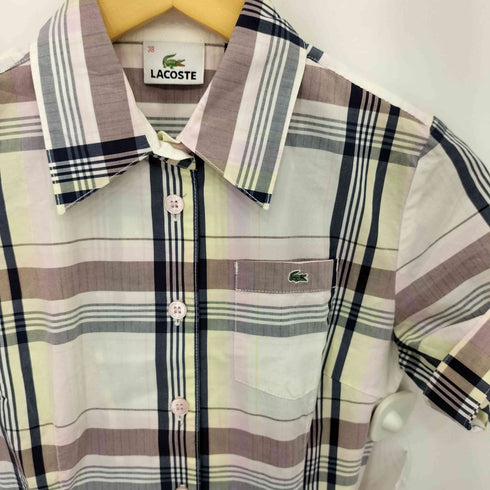 ラコステ LACOSTE ワニ刺繍ロゴ シャツワンピース レディース 38