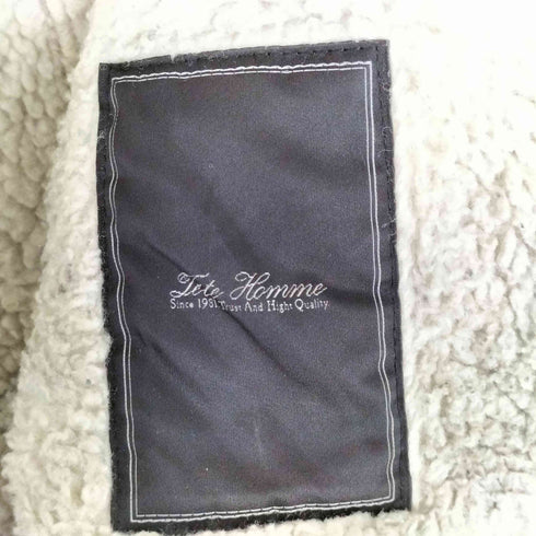 テットオム TETE HOMME ジップアップボアブルゾン メンズ 6