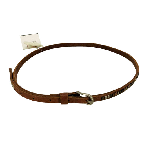 ビーズ レザーベルト レディース