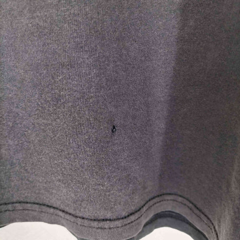 USA製 袖シングル 両面プリントクルーネックTシャツ メンズ L