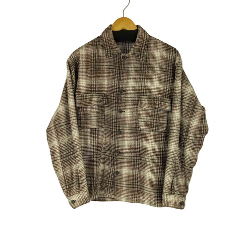 フォーワンセブンバイエディフィス 417 by EDIFICE グレンチェック ヘビーウエイトシャツ メンズ