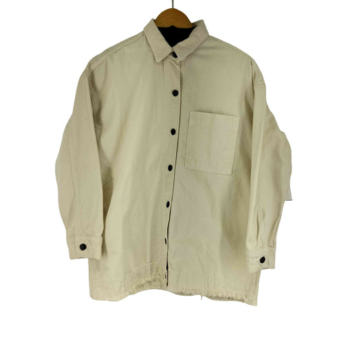 ザラ ZARA ダメージ加工 デニムトラッカージャケット レディース US L