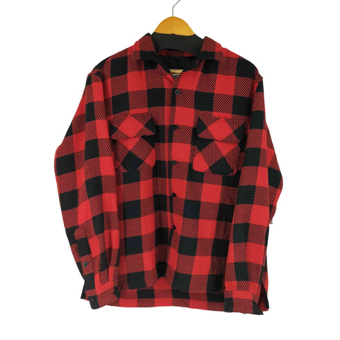 フォーワンセブンバイエディフィス 417 by EDIFICE バッファローチェック柄 L/S 開襟シャツ メンズ