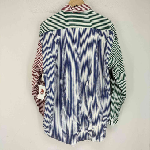 トミーヒルフィガー TOMMY HILFIGER クレイジーパターン ストライプシャツ メンズ import:L