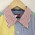 トミーヒルフィガー TOMMY HILFIGER クレイジーパターン ストライプシャツ メンズ import:L
