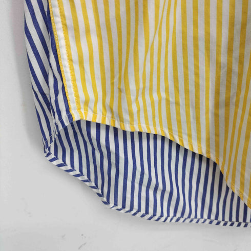 トミーヒルフィガー TOMMY HILFIGER クレイジーパターン ストライプシャツ メンズ import:L