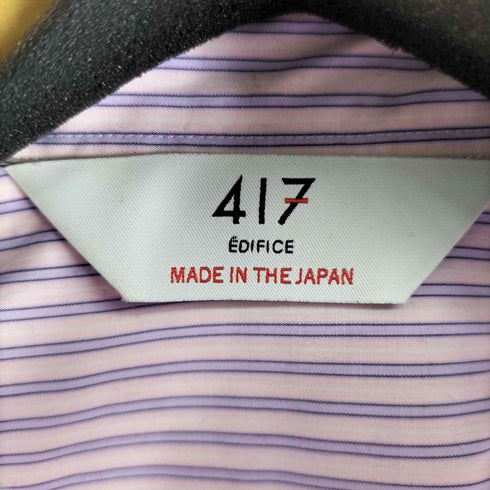 フォーワンセブンバイエディフィス 417 by EDIFICE ストライプ L/S シャツ メンズ