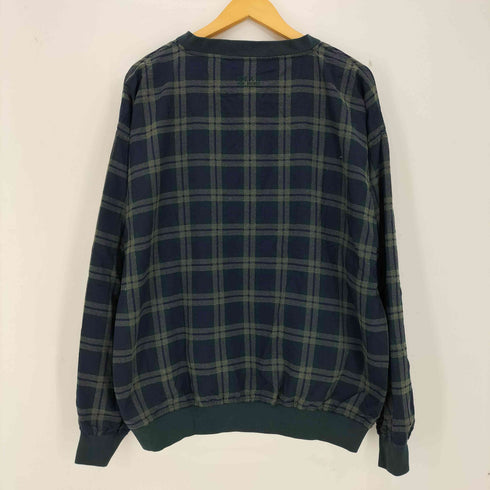 ギアフォースポーツ GEAR FOR SPORTS 90s ポリ混 Indians刺繍 チェック ナイロン ピステ メンズ import:L