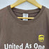 フルーツオブザルーム FRUIT OF THE LOOM 90-00s HEAVY coton 二枚タグ United As One UPS プリント 企業 半袖 Tシャツ メンズ import:XL