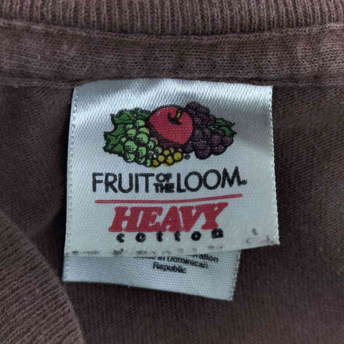 フルーツオブザルーム FRUIT OF THE LOOM 90-00s HEAVY coton 二枚タグ United As One UPS プリント 企業 半袖 Tシャツ メンズ import:XL