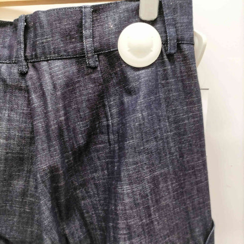 スタジオニコルソン STUDIO NICHOLSON MANZONI シルク混 パッチポケット ワイドデニム レディース JPN:1