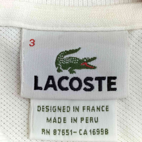ラコステ LACOSTE 90s ワンポイント刺繍 ポロシャツ メンズ 3