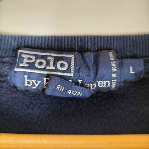 ポロバイラルフローレン Polo by RALPH LAUREN ポニー刺繍 アクリル混 クルーネックスウェット メンズ import:L
