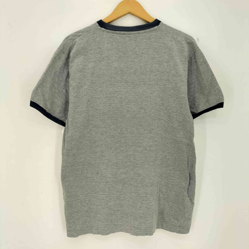 ヘリーハンセン HELLY HANSEN 90-00s ロゴプリント Vネック リンガーTシャツ トリム Tシャツ メンズ