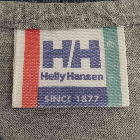 ヘリーハンセン HELLY HANSEN 90-00s ロゴプリント Vネック リンガーTシャツ トリム Tシャツ メンズ